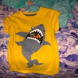 Boys short sleeve shark shirt 4T